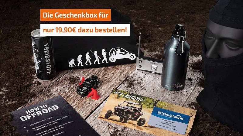 Geschenkbox zu Buggy Erlebnisse - Inhalt wird vorstellt