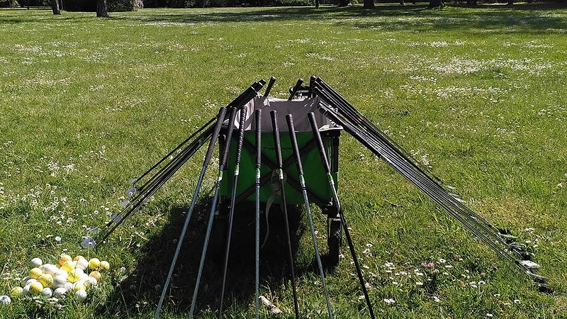 Leipzig beim Cross Golf spielen