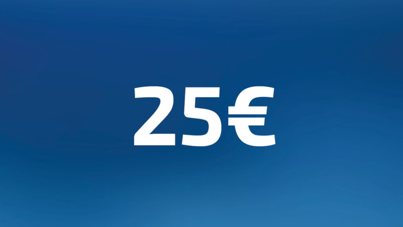 25 Euro Wertgutschein der Erlebnisfabrik