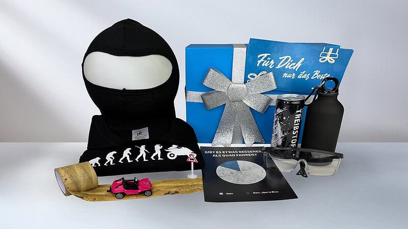 Geschenkbox mit Quad Touren als Geschenkidee