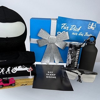 Geschenkbox_Buggy_Szene Ansicht der Geschenkbox für Buggy Erlebnisse