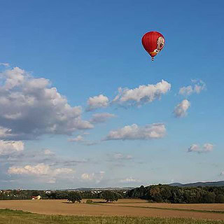 Heißluftballonfahrt über Sachen