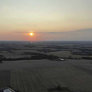 Aussicht aus einem Heißluftballon
