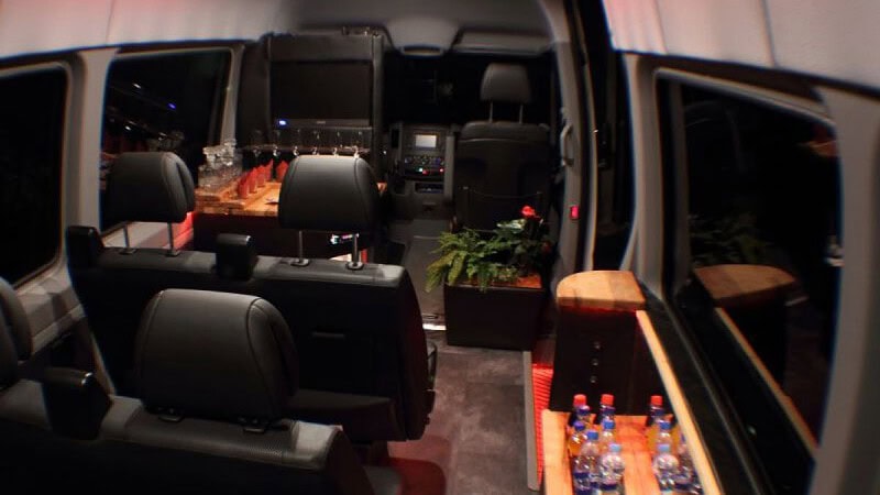 Partybus mieten in Dresden Blick ins Innere
