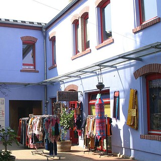 Innenhof in der Dresden Neustadt Rundgang Kühles Blondes