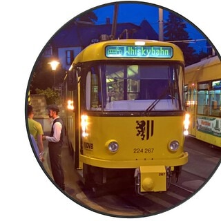 Anblick der Whiskybahn in Dresden