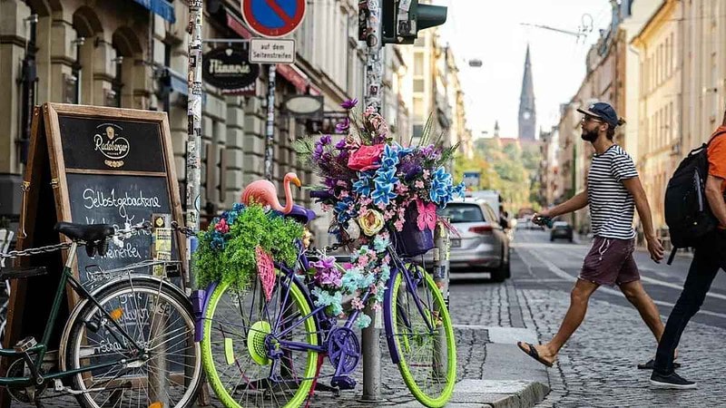 Blick auf Dresdner Neustadt