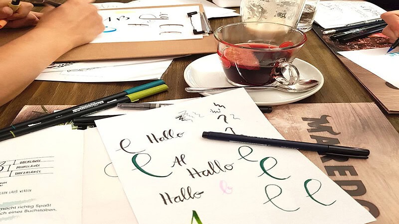 handlettering Workshop - kreatives Gestalten der Werke