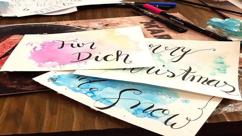 handlettering Workshop Glückwunschkarten