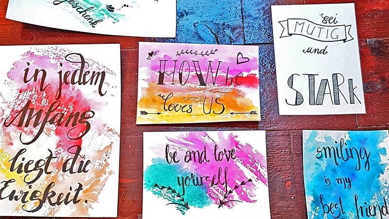 handlettering Workshop - kreative Geschenkideen