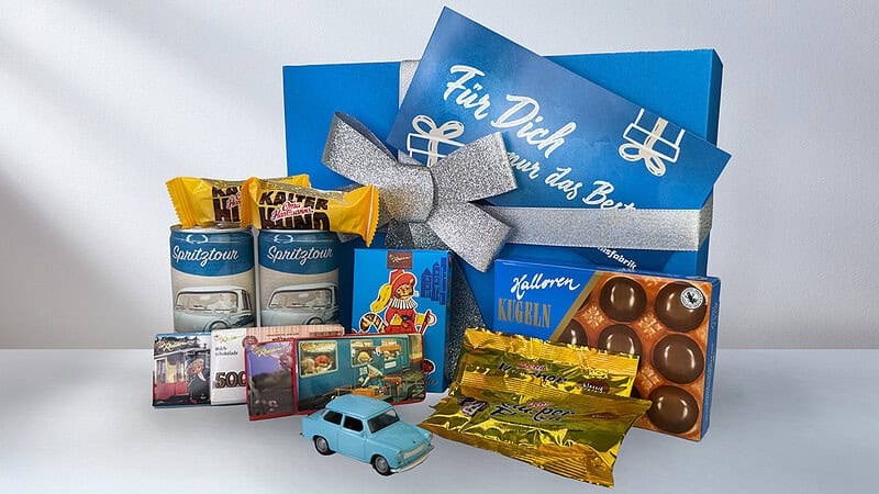 Neue Geschenkbox ansicht der Trabant Geschenkbox.