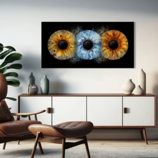 iris_fotoshooting_familie_web-12.jpeg Eine Vorschau wie sich 3 Iriden auf einem Bild an der Wand präsentieren