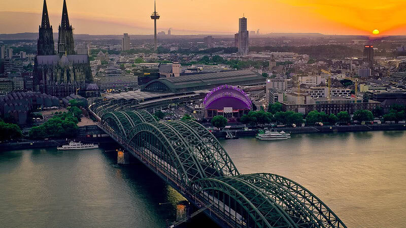 Köln aus der Vogelperspektive