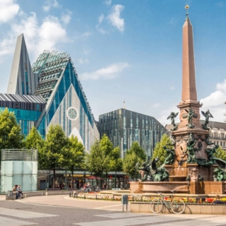 Aussicht auf die Stadt Leipzig