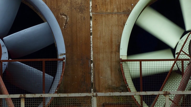 Zwei Lüftungsrotoren