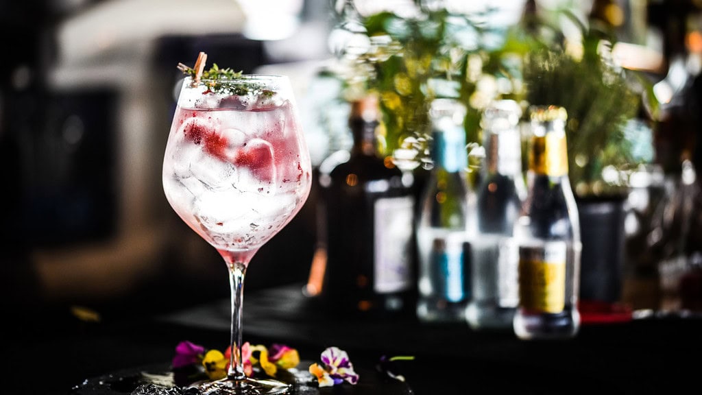 tasting-dresden Glas mit Dekoration beim Spirutosen Tasting in Dresden