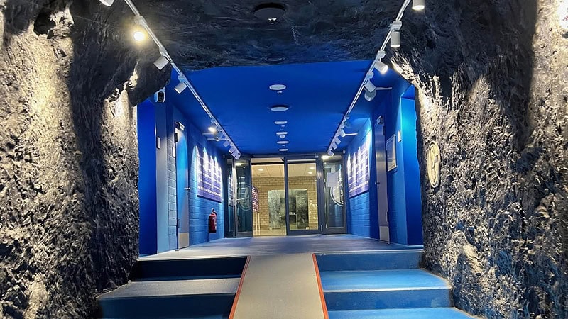 Untergrund Tunnel in der Schalke Arena