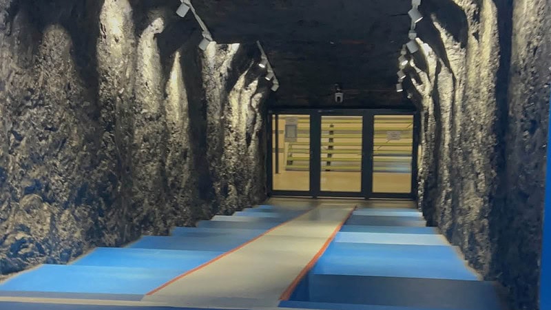 Untergrund Tunnel in der Schalke Arena