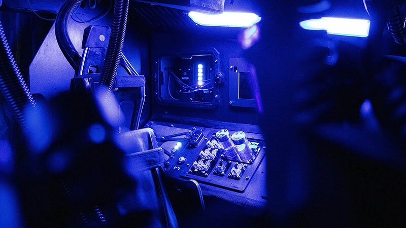 Steuerelemente im Innenraum der Nemo 3