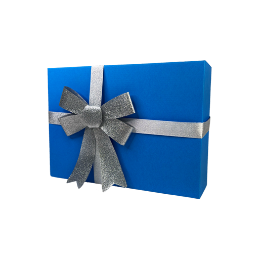 Ansicht der blauen Geschenkbox der Erlebnisabrik.