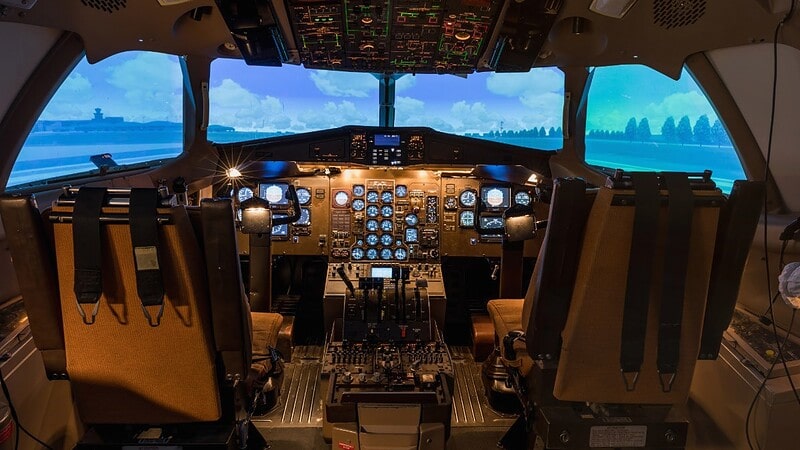 Im Hellen: Ein Flugsimulator