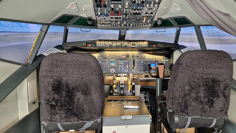 Ansicht des Cockpits
