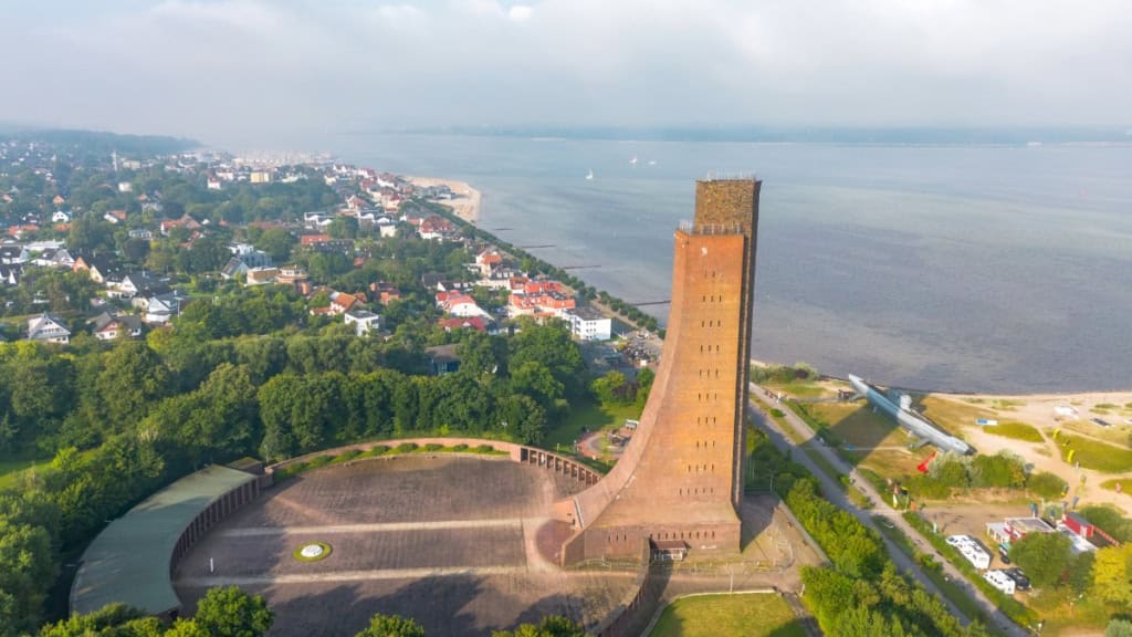 Kiel-aus-derLuft Ansicht von Kiel aus der Luft bei der Ballonfahrt in Kiel